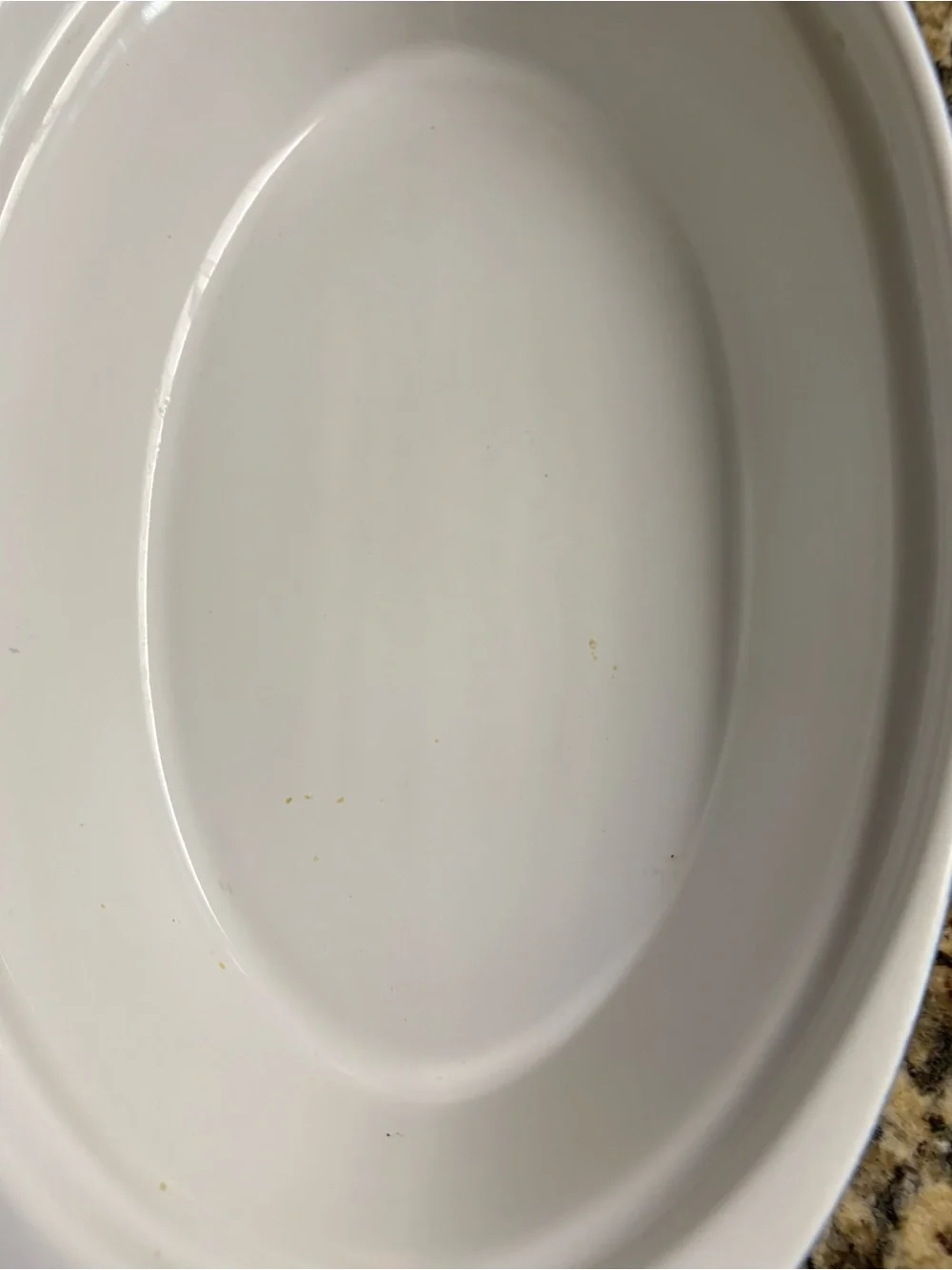 Blue Ceramic Serving Dish with White Interior - Unbranded